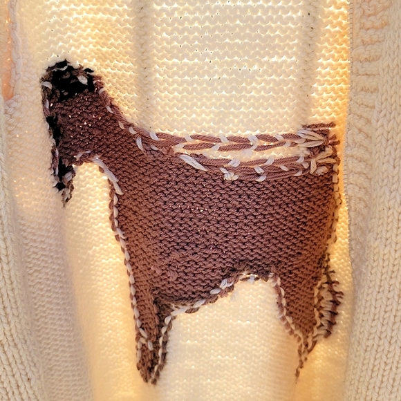 Vintage | Hand Knitted Man's Best Friend Cardigan - Picture 7 of 16